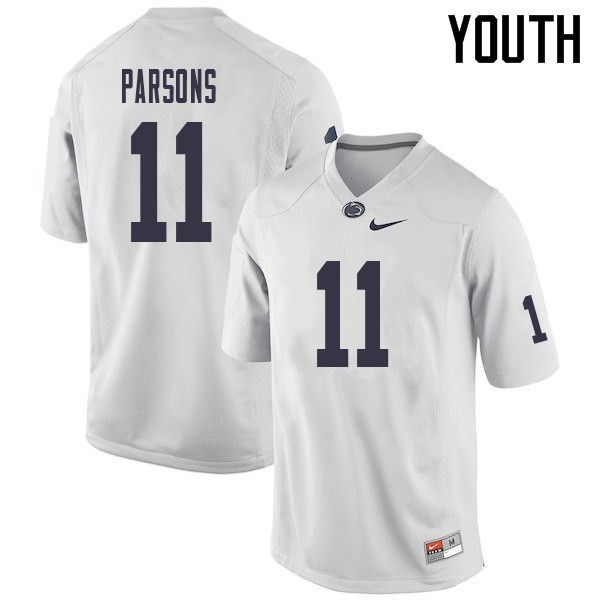 Youth #11 Micah Parsons Penn State Nittany Lions College Football Jerseys Sale-White